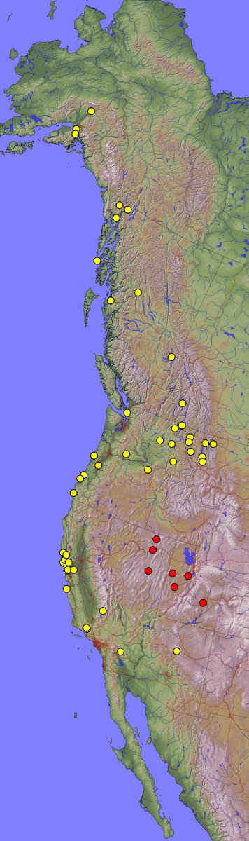 Full-size map of hotspots.  Click on a dot to pull up information on that site.