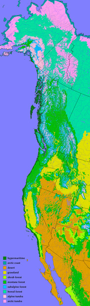 Map of Elevational Subzones